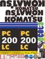 Комплект наклеек для экскаваторов Komatsu PC200